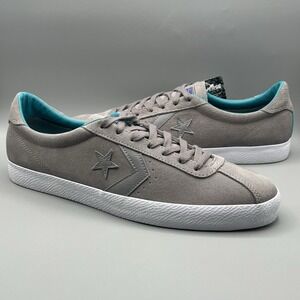 Converse Cons Break Point Ox Grey Aqua‎ Casual Low Top Shoes - Men's Size 13